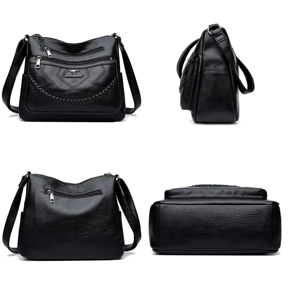 Emory | Pojemna Wielokomorowa Torebka Crossbody - Pootivo