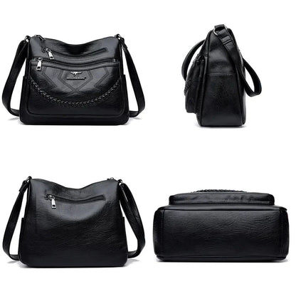 Emory | Pojemna Wielokomorowa Torebka Crossbody - Pootivo
