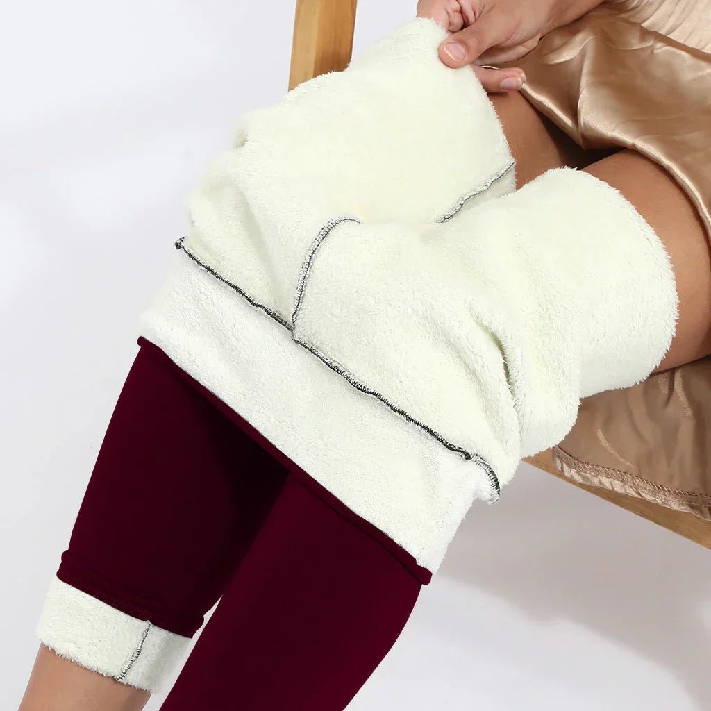 Everly | Ocieplane Polarowe Legginsy z Wysokim Stanem - Pootivo