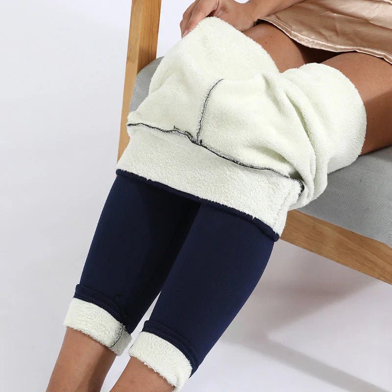 Everly | Ocieplane Polarowe Legginsy z Wysokim Stanem - Pootivo