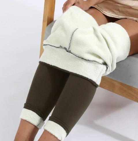 Everly | Ocieplane Polarowe Legginsy z Wysokim Stanem - Pootivo