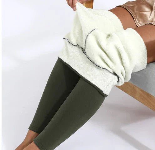Everly | Ocieplane Polarowe Legginsy z Wysokim Stanem - Pootivo