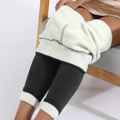 Everly | Ocieplane Polarowe Legginsy z Wysokim Stanem - Pootivo