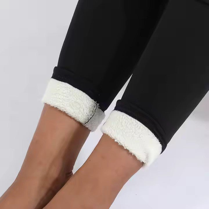 Everly | Ocieplane Polarowe Legginsy z Wysokim Stanem - Pootivo