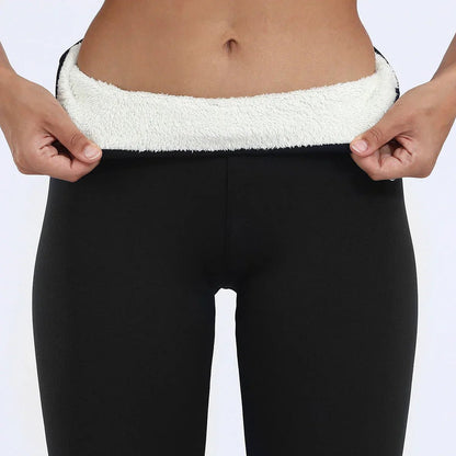 Everly | Ocieplane Polarowe Legginsy z Wysokim Stanem - Pootivo