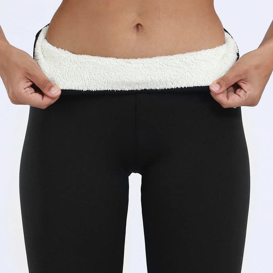 Everly | Ocieplane Polarowe Legginsy z Wysokim Stanem - Pootivo