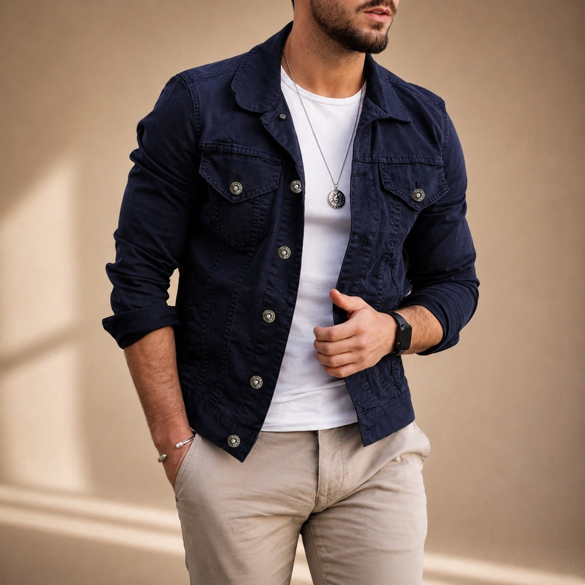 Filip | Klasyczna Krótka Kurtka Jeansowa - Pootivo