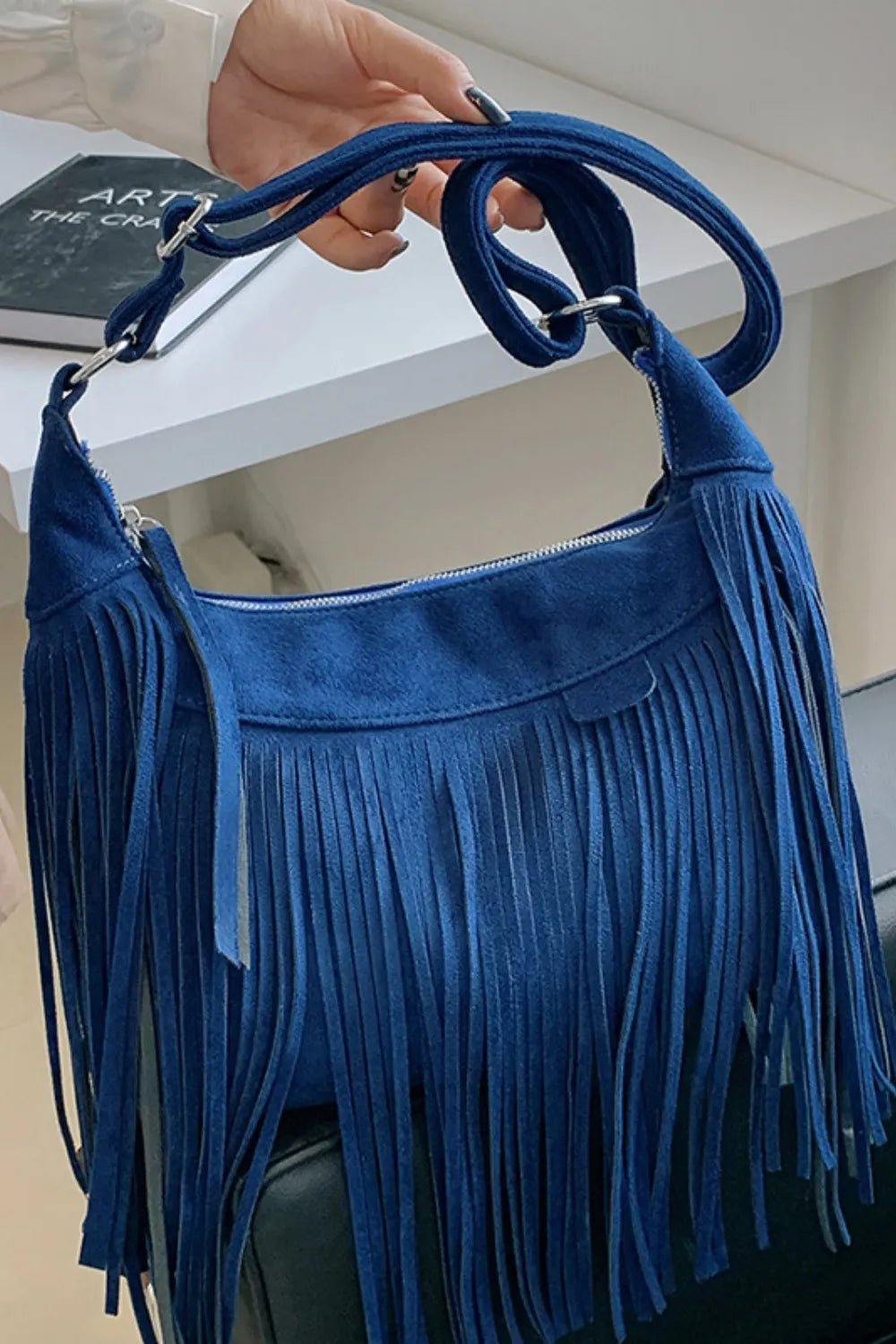 Gracjana | Miękka Boho Torba Hobo z Frędzlami - Pootivo
