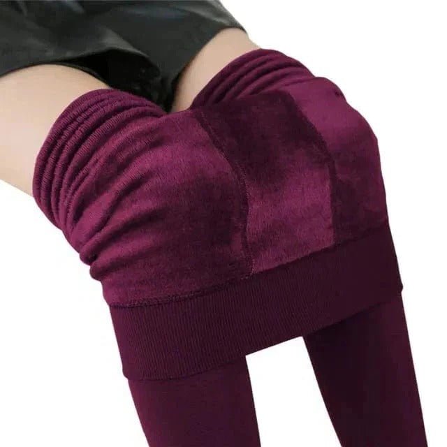 Hazel | Ocieplane Zimowe Legginsy Damskie - Pootivo