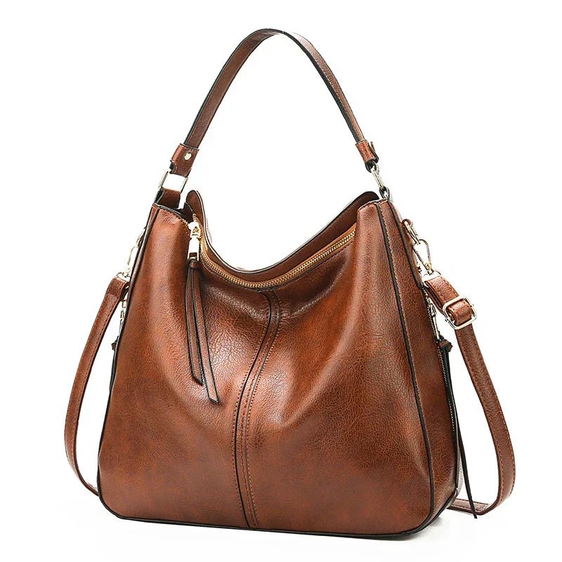 Iwona | Duża Vintage Torba Na Ramię - Pootivo