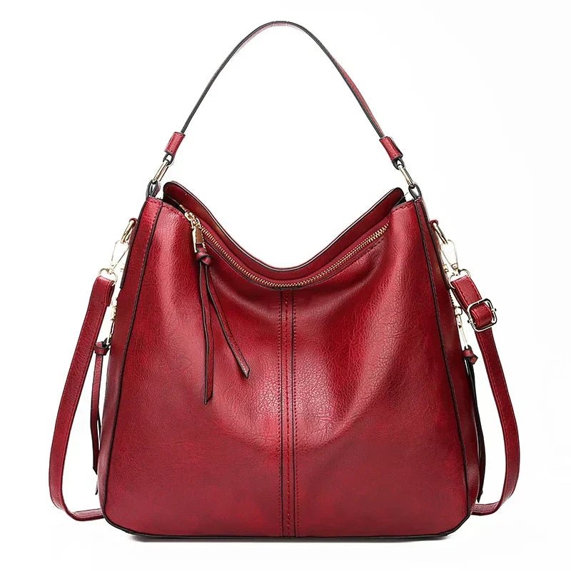 Iwona | Duża Vintage Torba Na Ramię - Pootivo