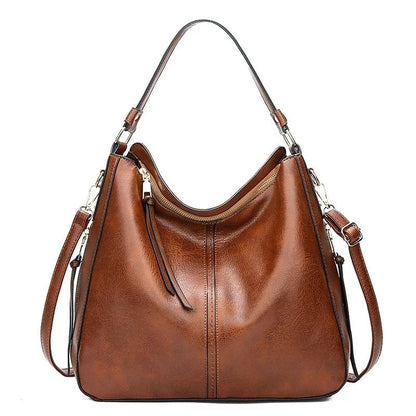 Iwona | Duża Vintage Torba Na Ramię - Pootivo