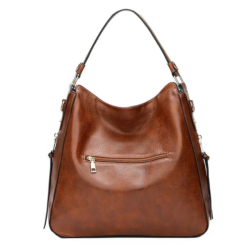 Iwona | Duża Vintage Torba Na Ramię - Pootivo