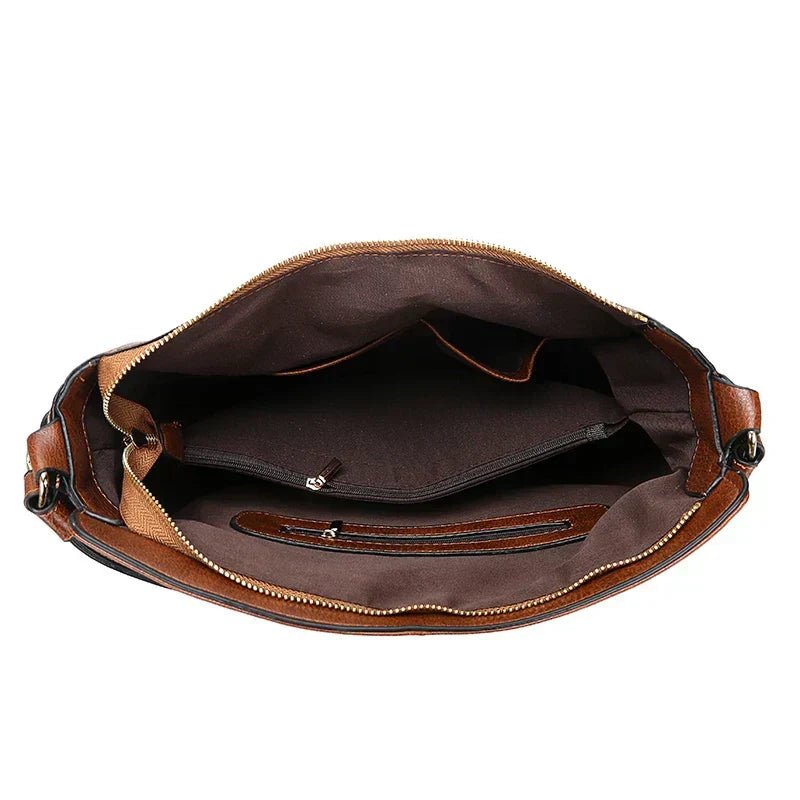 Iwona | Duża Vintage Torba Na Ramię - Pootivo