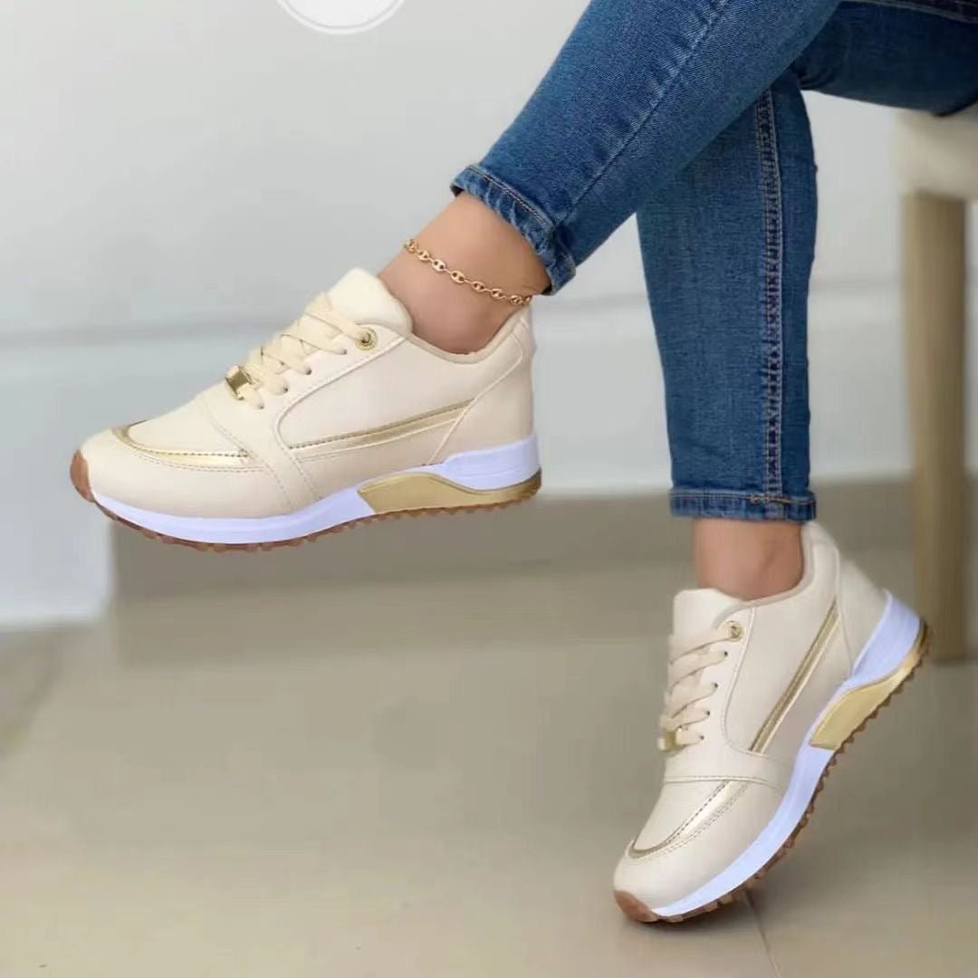 Julita | Wygodne Damskie Sneakersy na Grubej Podeszwie - Pootivo