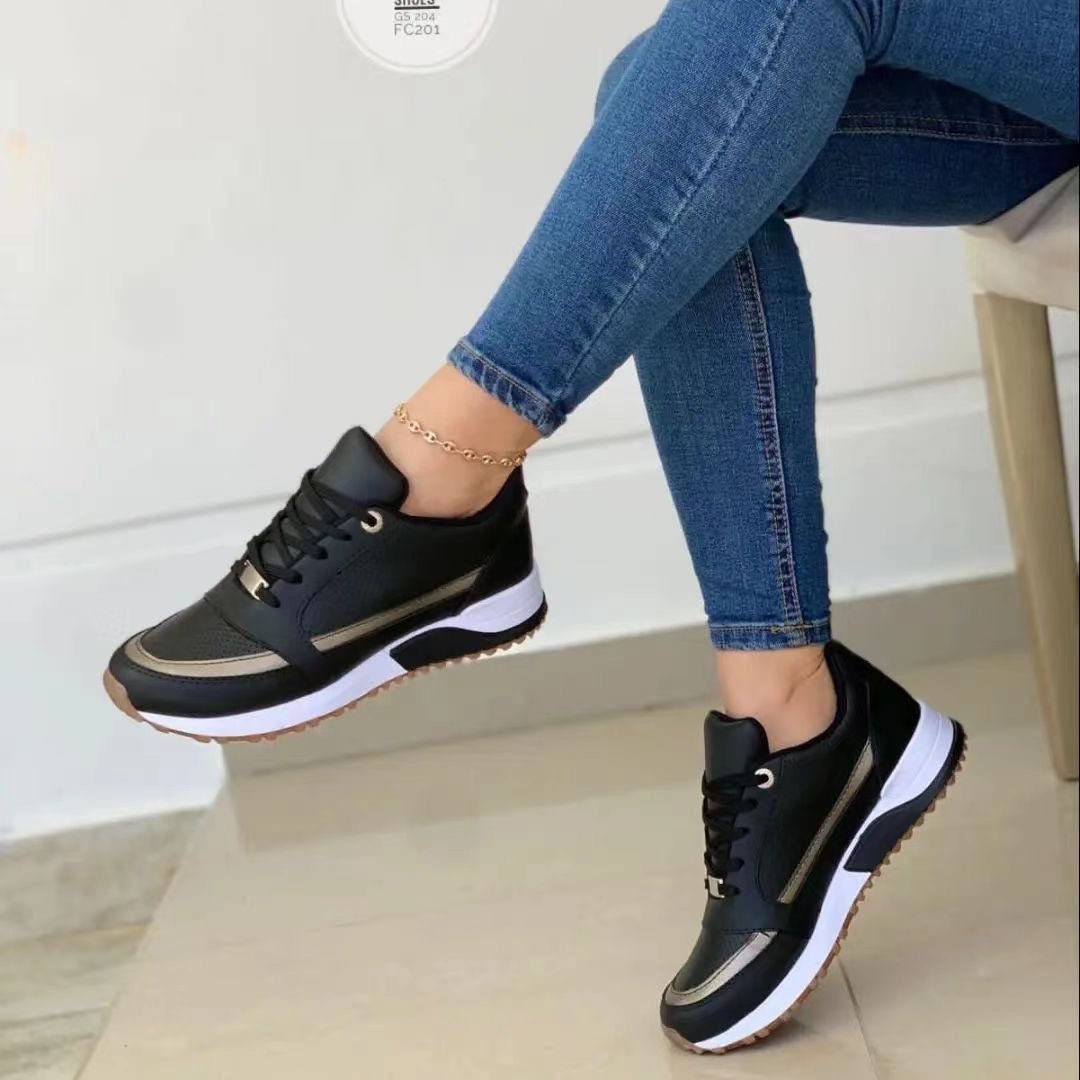 Julita | Wygodne Damskie Sneakersy na Grubej Podeszwie - Pootivo