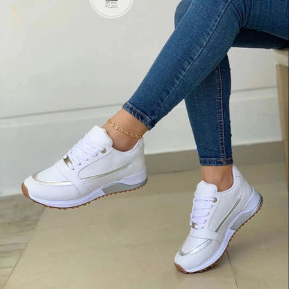 Julita | Wygodne Damskie Sneakersy na Grubej Podeszwie - Pootivo
