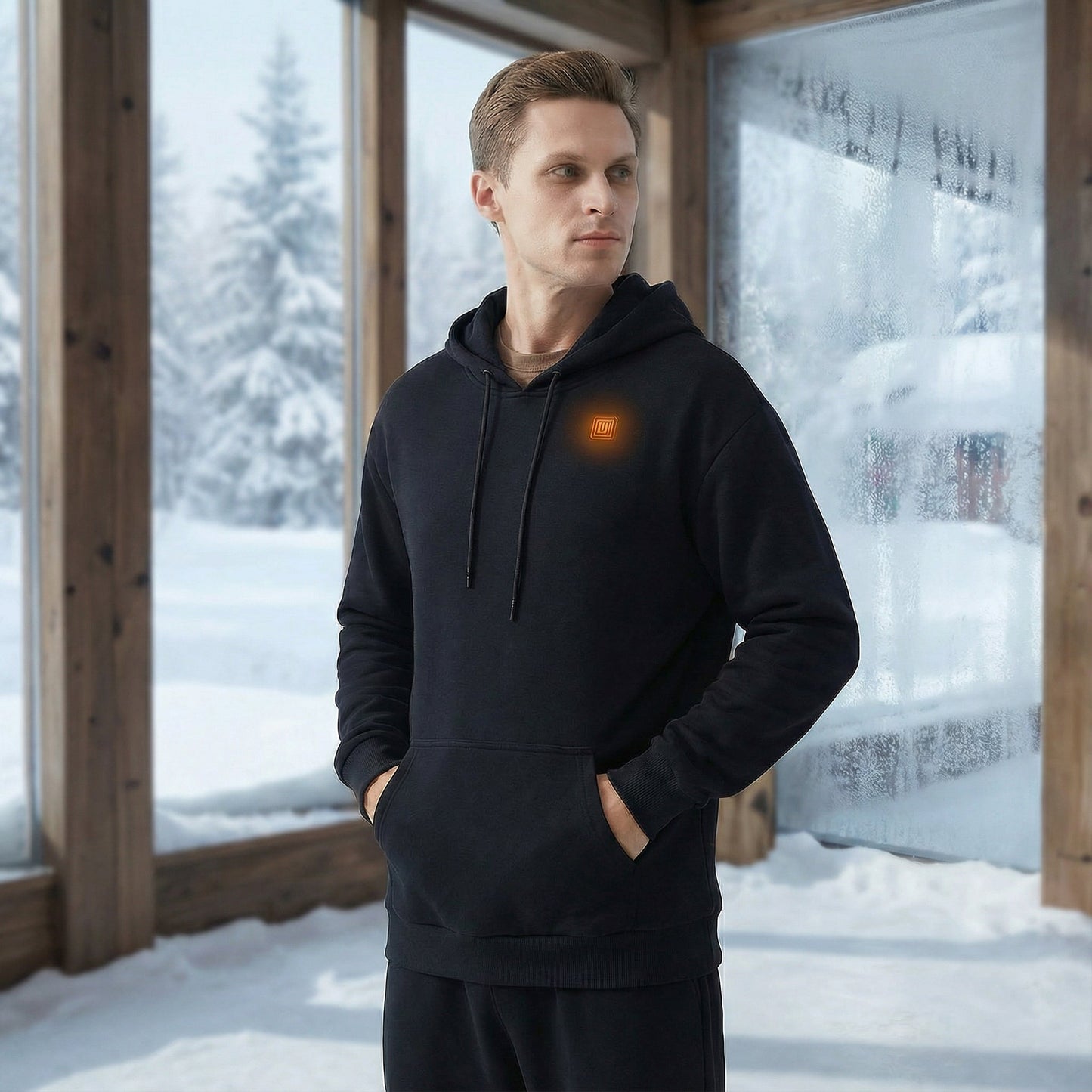 Levi | Podgrzewana Zimowa Bluza z Kapturem USB - Pootivo