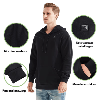 Levi | Podgrzewana Zimowa Bluza z Kapturem USB - Pootivo