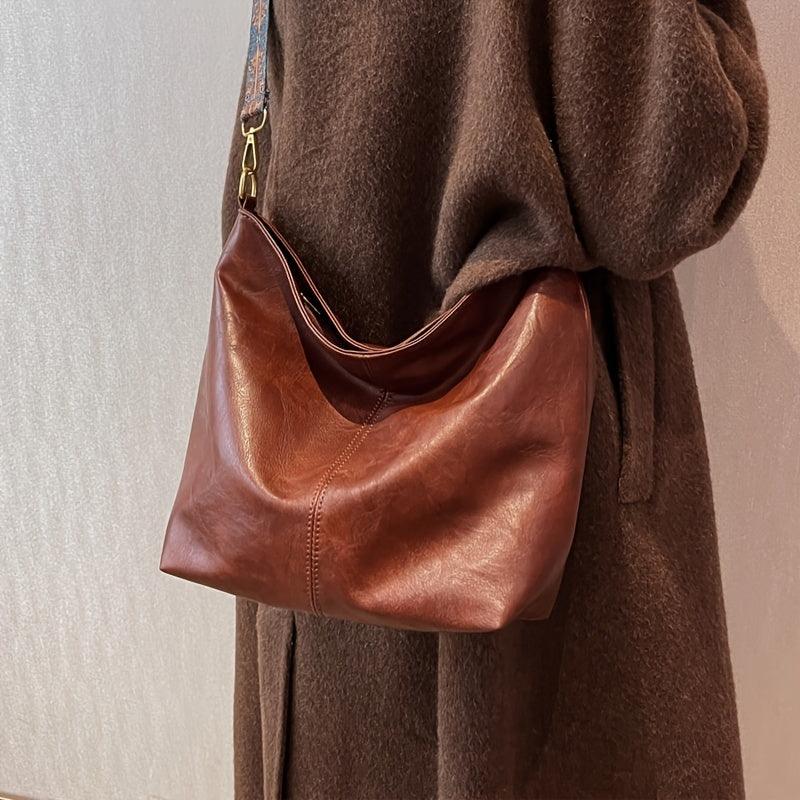 Liwia | Pojemna Miękka Torebka Hobo - Pootivo