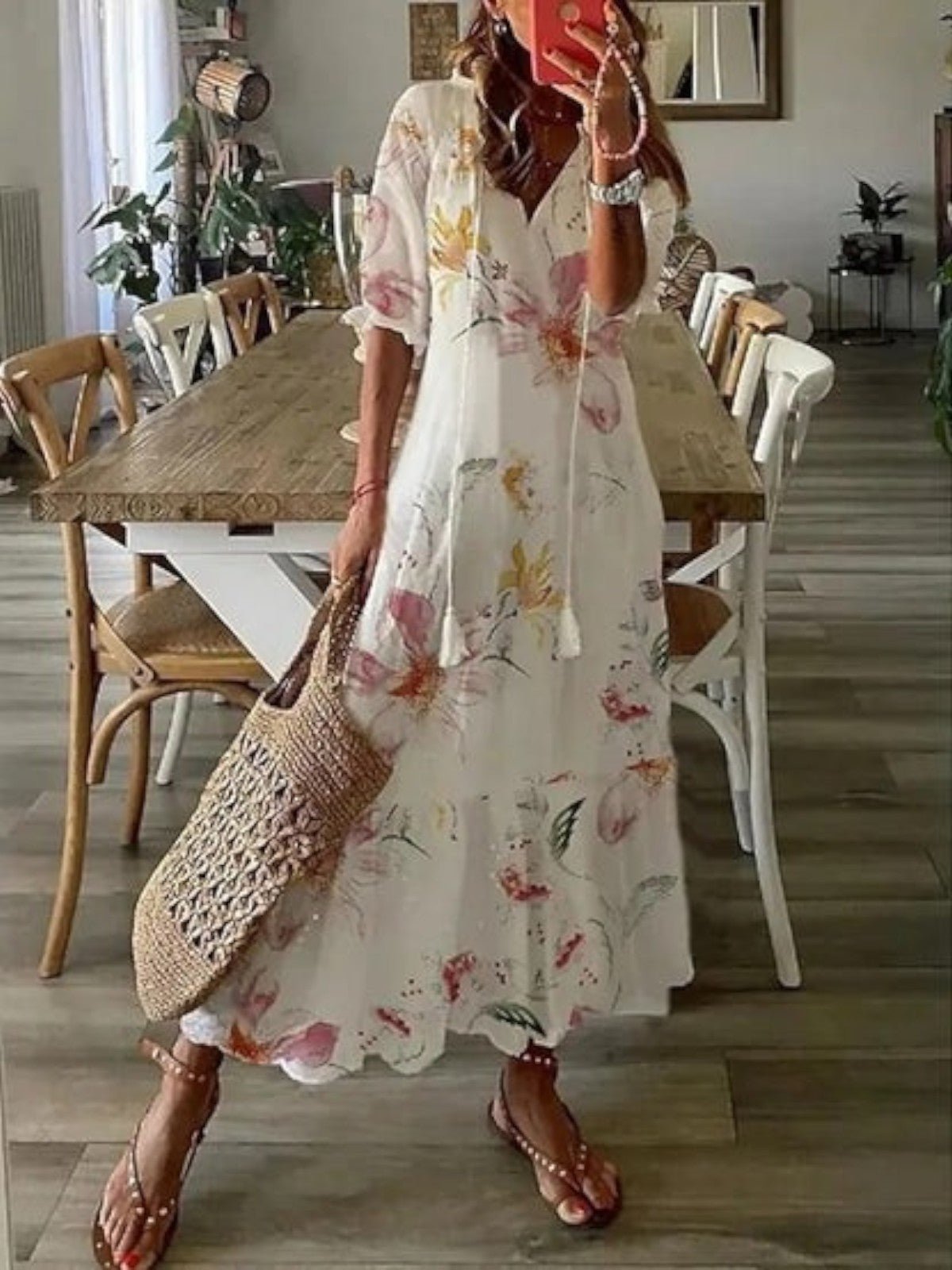 Lorienne Sukienka Boho Maxi – Długa Sukienka Letnia Damska - Pootivo