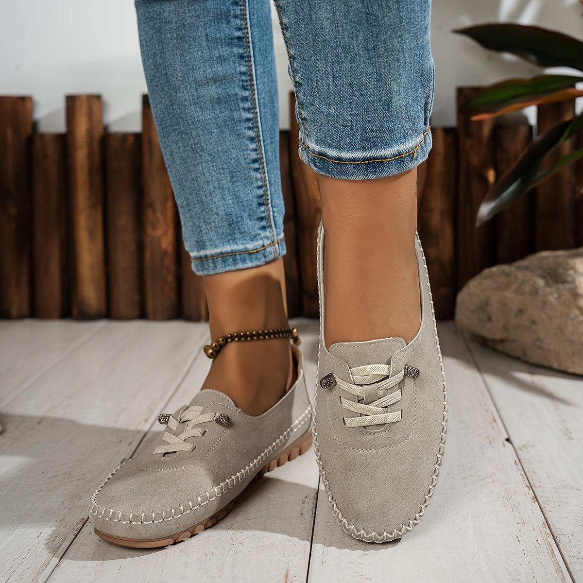 Lysera | Zamszowe Wsuwane Mokasyny Casual - Pootivo