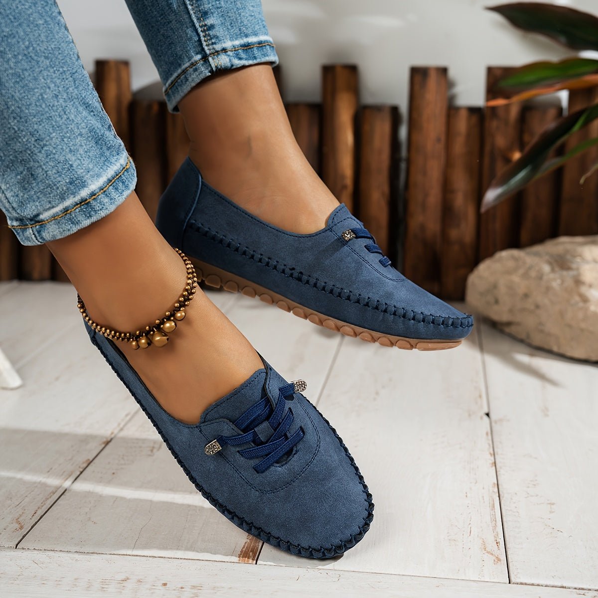 Lysera | Zamszowe Wsuwane Mokasyny Casual - Pootivo