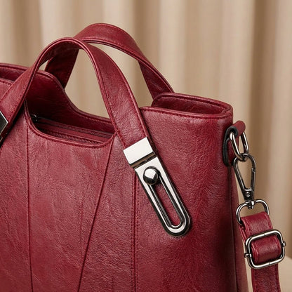 Małosława | Elegancka Pojemna Torebka z Dwiema Rączkami - Pootivo