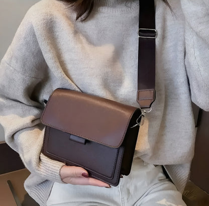 Margaux | Skórzana Torebka Crossbody z Szerokim Paskiem - Pootivo