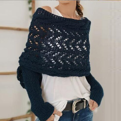 Marlow | Ażurowe Bolerko z Rękawami - Pootivo