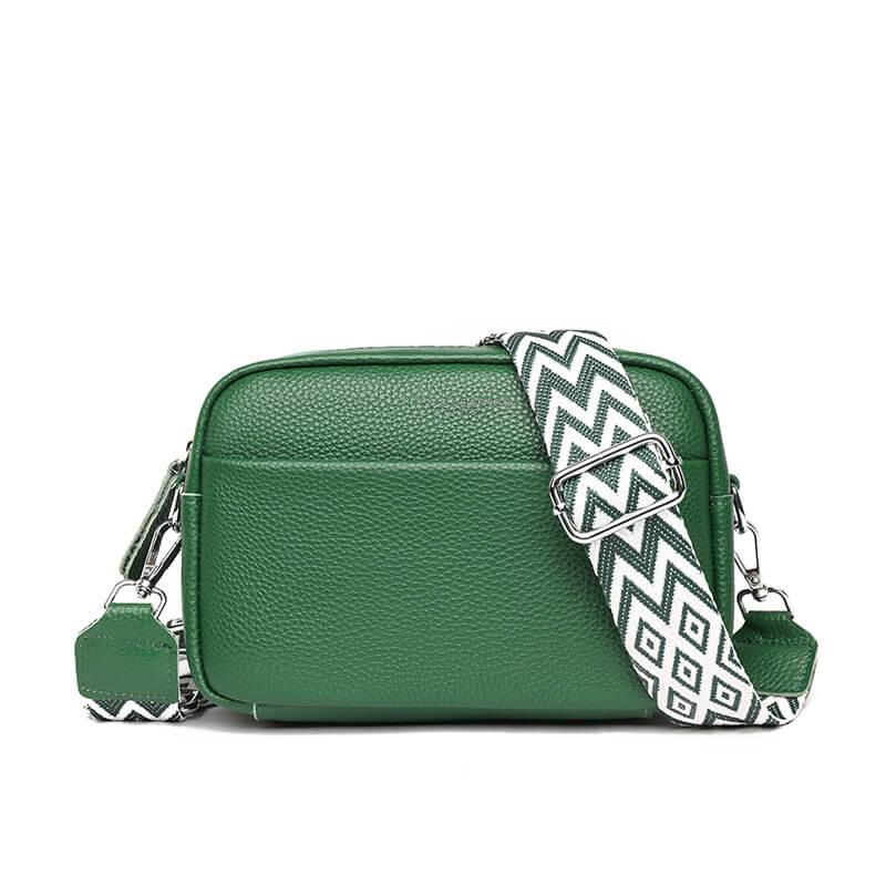 Marlowe | Kompaktowa Czarna Torebka Damska Crossbody z Szerokim Paskiem - Pootivo