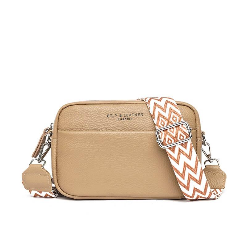 Marlowe | Kompaktowa Czarna Torebka Damska Crossbody z Szerokim Paskiem - Pootivo
