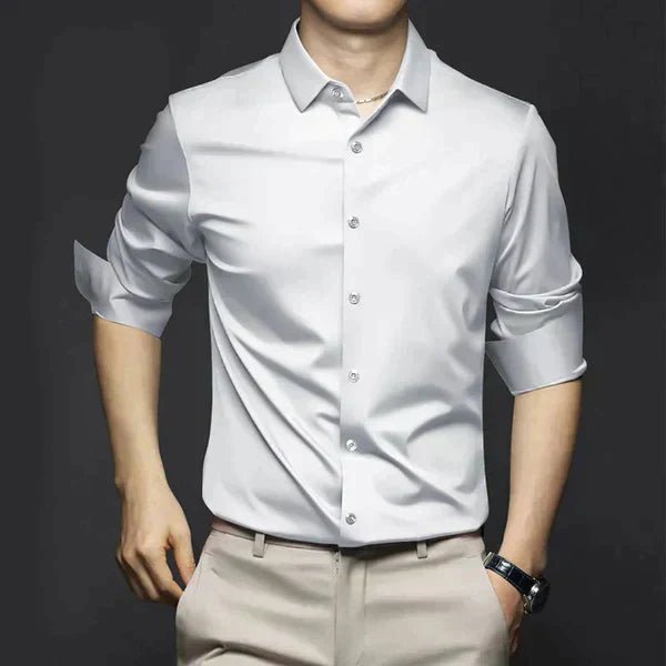 Matteo Koszula Męska Elegancka Wizytowa z Długim Rękawem - Pootivo
