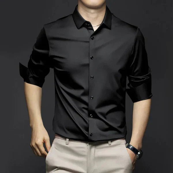 Matteo Koszula Męska Elegancka Wizytowa z Długim Rękawem - Pootivo