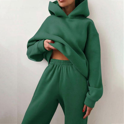 Maya Komplet Dresowy Damski Oversized – Bluza z Kapturem + Spodnie Dresowe - Pootivo