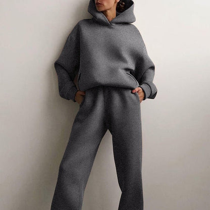Maya Komplet Dresowy Damski Oversized – Bluza z Kapturem + Spodnie Dresowe - Pootivo