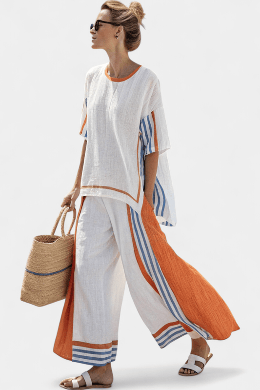 Mireya | Kolorowa Zwiewna Sukienka Maxi Boho Letnia - Pootivo