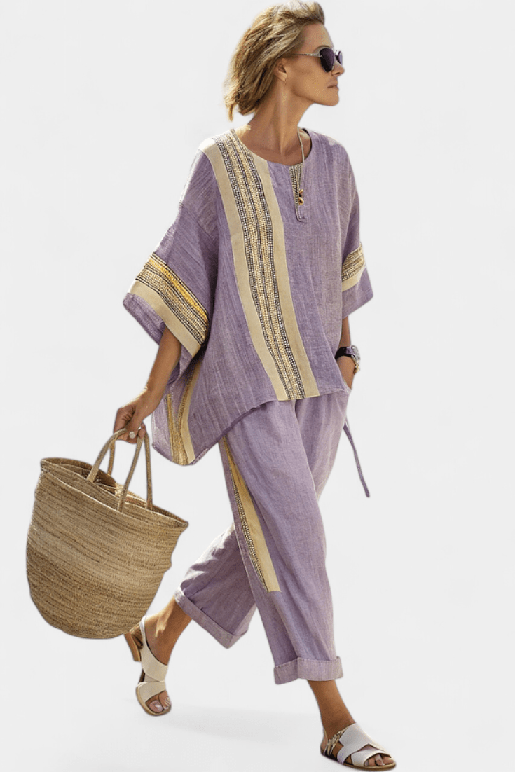 Mireya | Kolorowa Zwiewna Sukienka Maxi Boho Letnia - Pootivo