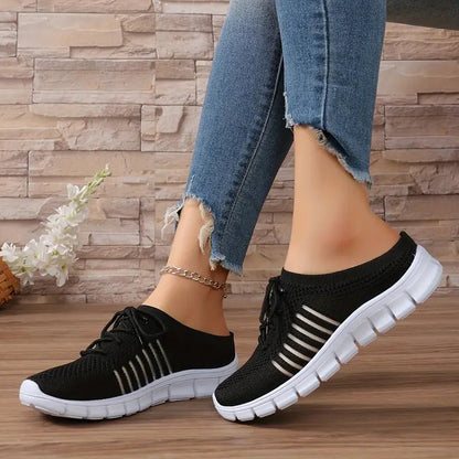 Nova | Oddychające Elastyczne Sneakersy Z Paskami Na Co Dzień - Pootivo