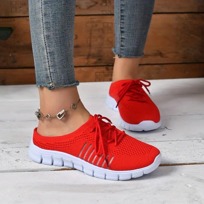 Nova | Oddychające Elastyczne Sneakersy Z Paskami Na Co Dzień - Pootivo