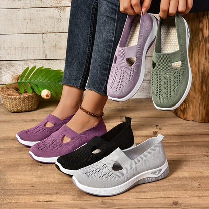 Nuvèa Buty Damskie Wsuwane z Amortyzacją – Wygodne Sneakersy Bez Sznurówek - Pootivo