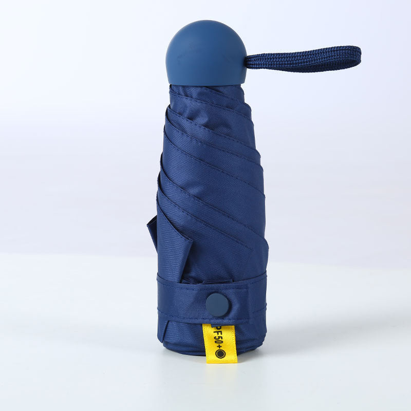 Granatowa mini parasolka składana