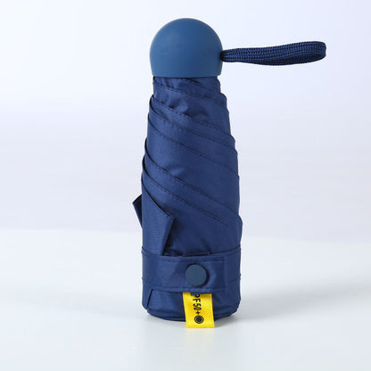 Granatowa mini parasolka składana