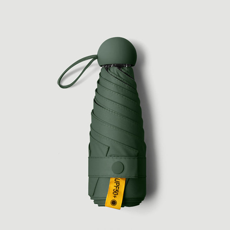 Ciemnozielona mini parasolka składana