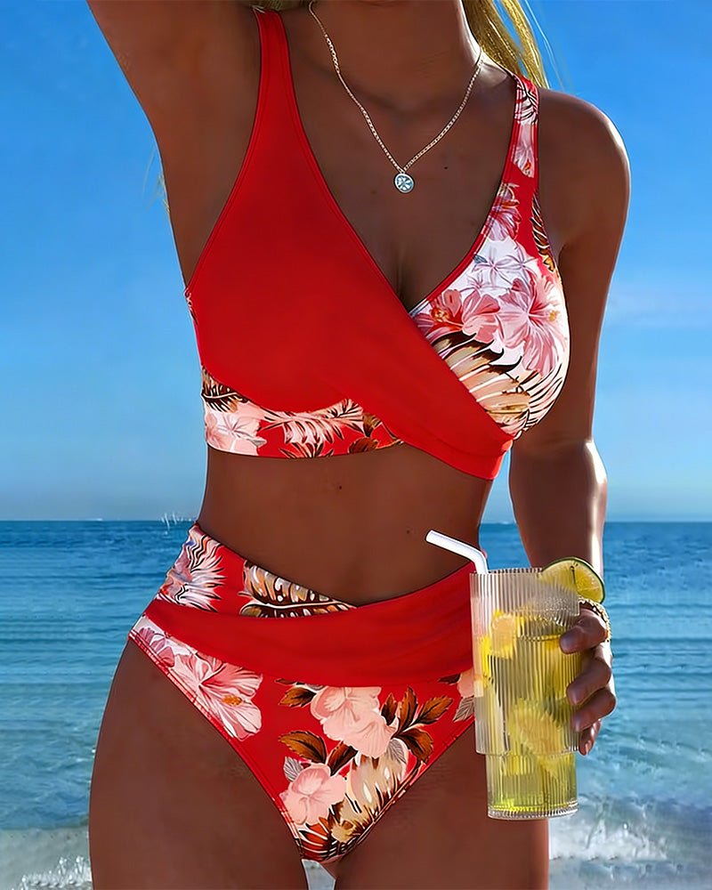 Piper | Kwieciste Kopertowe Bikini na Lato - Pootivo