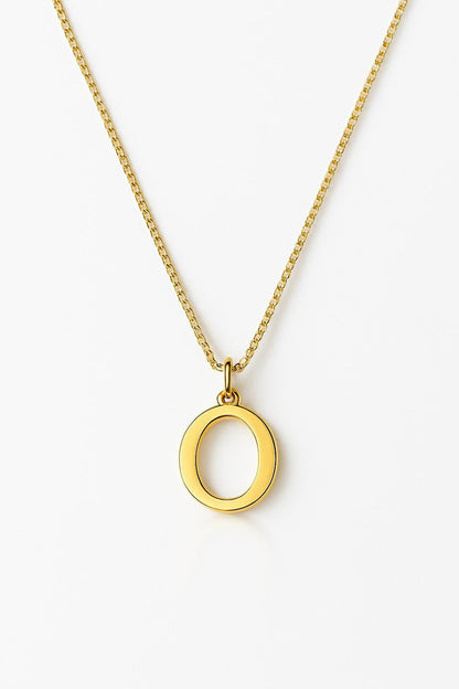 Reese | Delikatny Pozłacany Naszyjnik z Literką - Pootivo