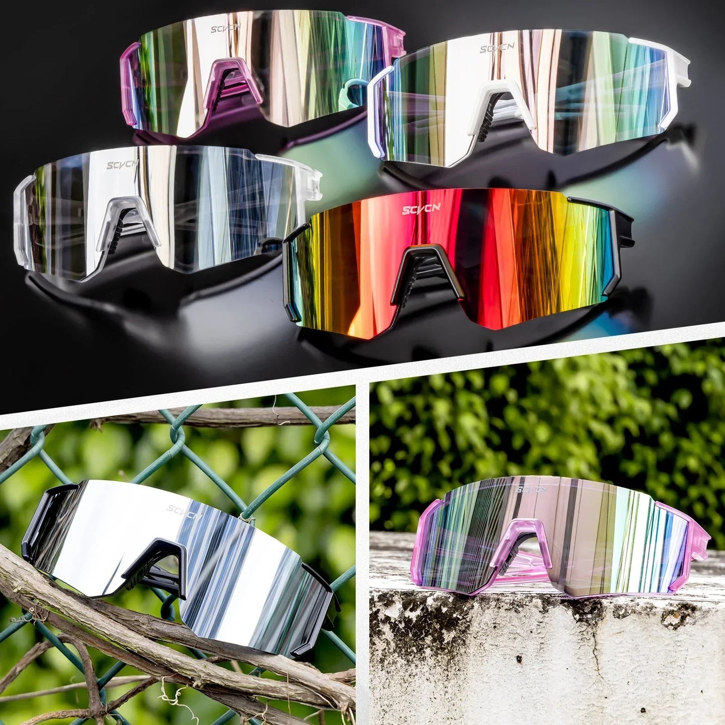 Rhett | Panoramiczne Sportowe Okulary Rowerowe UV400 - Pootivo