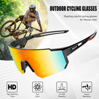Rhett | Panoramiczne Sportowe Okulary Rowerowe UV400 - Pootivo