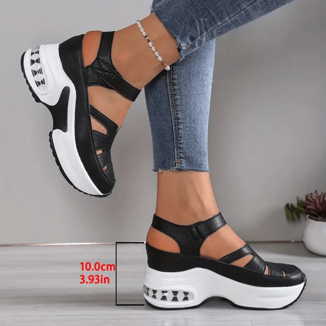 Riley | Komfortowe Platformowe Sandały z Paskiem - Pootivo