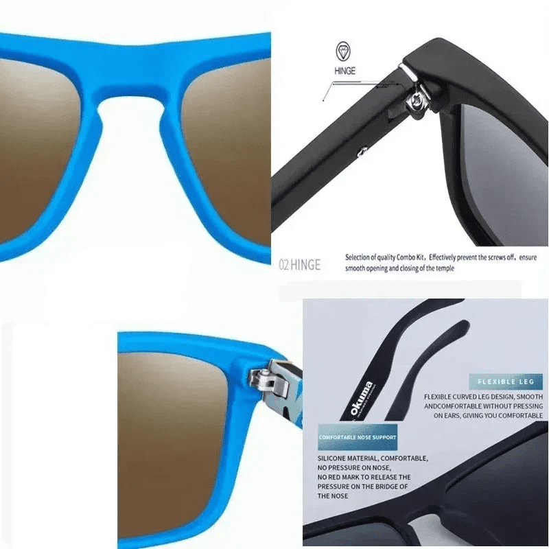 Riley | Lekkie Polaryzacyjne Okulary Przeciwsłoneczne UV400 - Pootivo